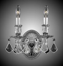 American Brass & Crystal WS9402-A-01G-PI - Two Light Wall Sconce